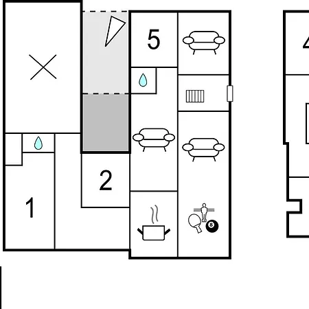 度假居 5 Bedroom Stunning In Bredebro Badsbol-Ballum